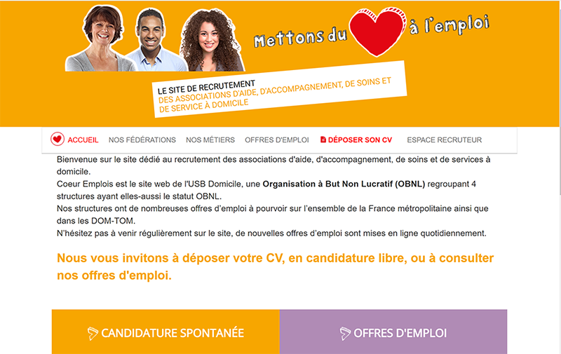 création site internet offres d'emploi
