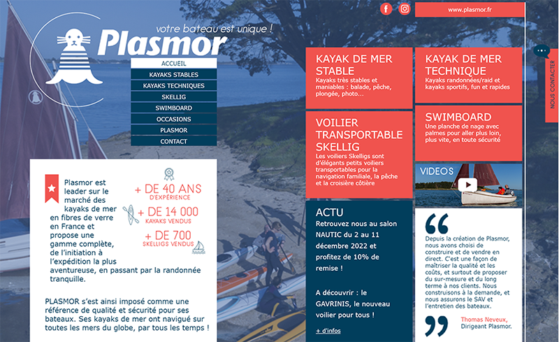 création site internet plasmor